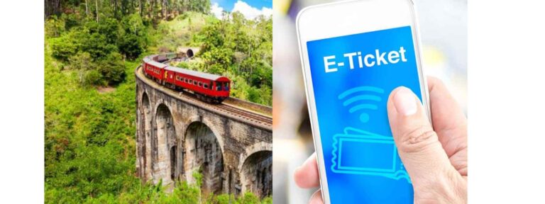 දුම්රියට අද සිට E – Tickets