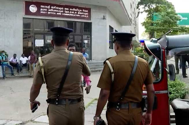 මධ්ය තැපැල් හුවමාරුවට පොලිස් ආරක්ෂාව