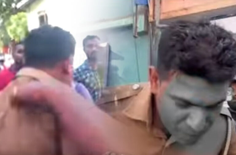 උසාවිය ළඟ දී පොලිස් නිලධාරියෙකුට තුවාල කළ සැකකරු අත්අඩංගුවට
