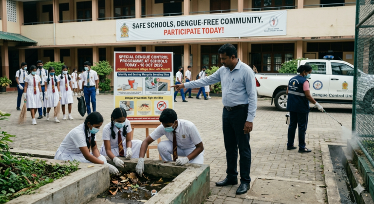 ඩෙංගු සතියට සමගාමීව පාසල් පිරිසිදු කිරීම අද